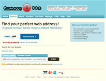 Tablet Screenshot of domainbop.com